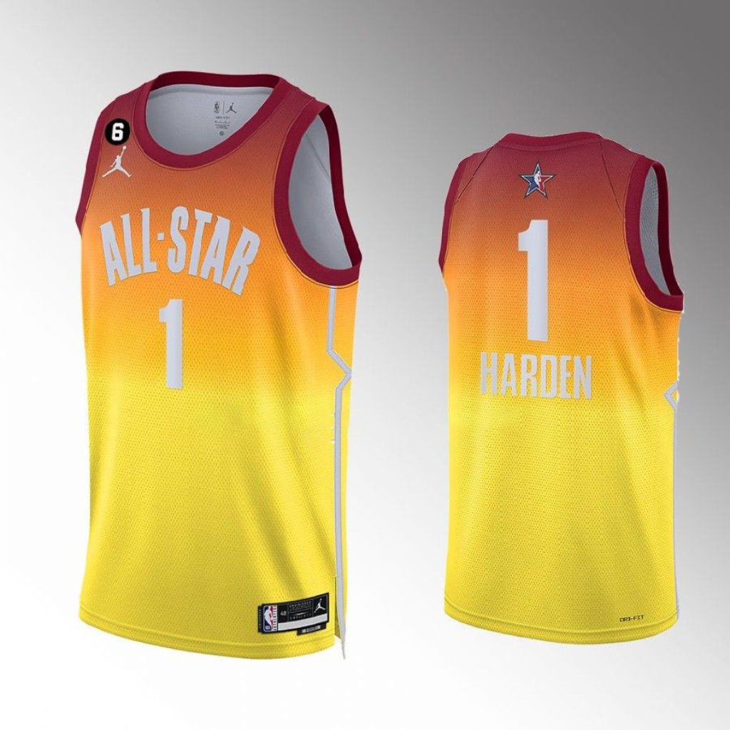 Philadelphia 76ers James Harden 2023 Nba AllStar Gold Jersey